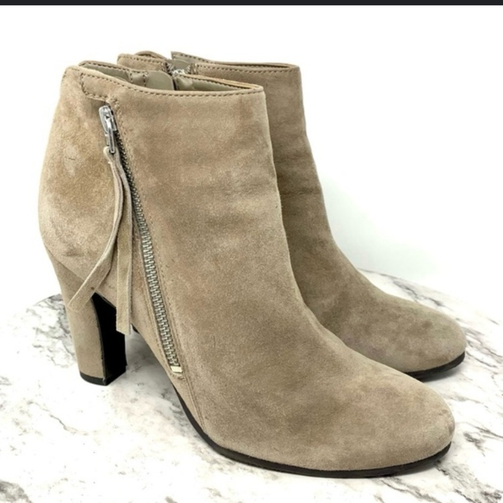 Sam Edelman Women's Gray Suede Ankle Boots